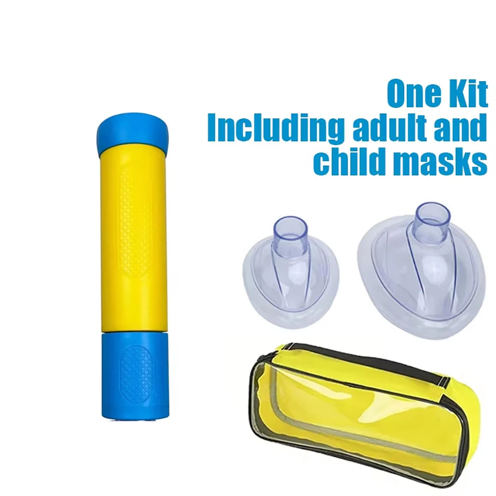 Portable Anti Choking Device Life Saving Suction Vac Anti Asphyxia CPR Training Mask First Aid Kit Adults & Children Home Rescue
