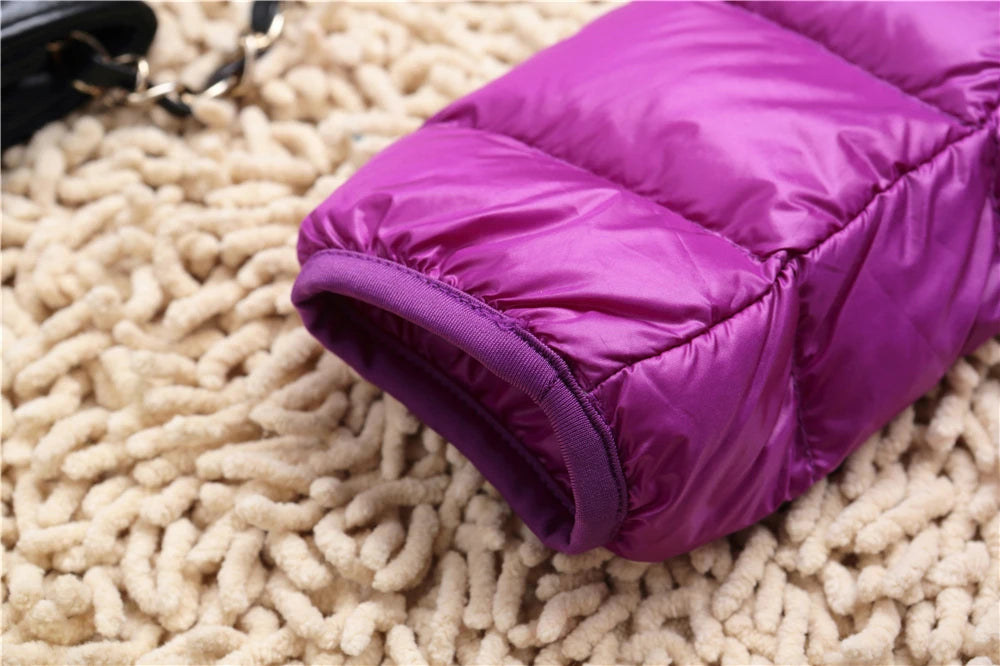 Women Puffer Jacket 15 Colors Plus Size 5XL 6XL 7XL 2025 New Spring Autumn Female Ultra Lightweight Packable Hooded Down Coats