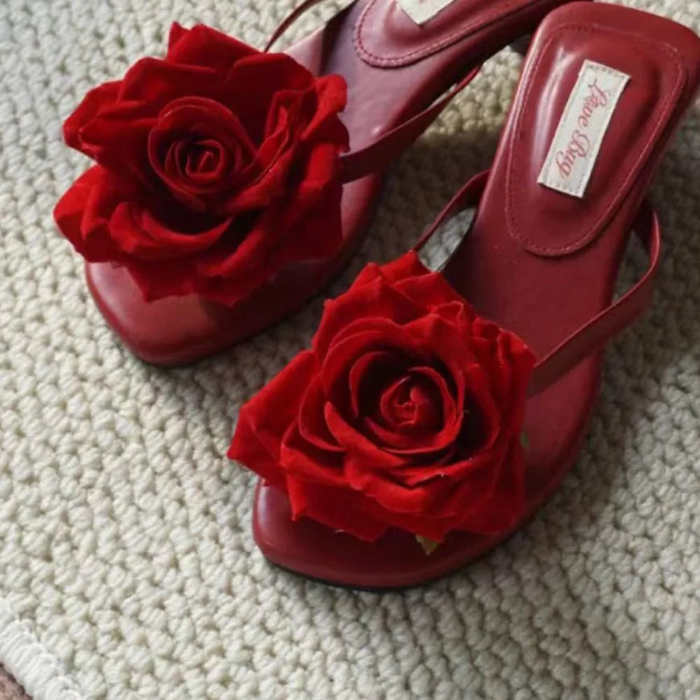 1 Pair Simulation Coloful Thai Fairy Flower Shoe Buckles Personalized Design Orchid Phalaenopsis Shoe Flower Sandals
