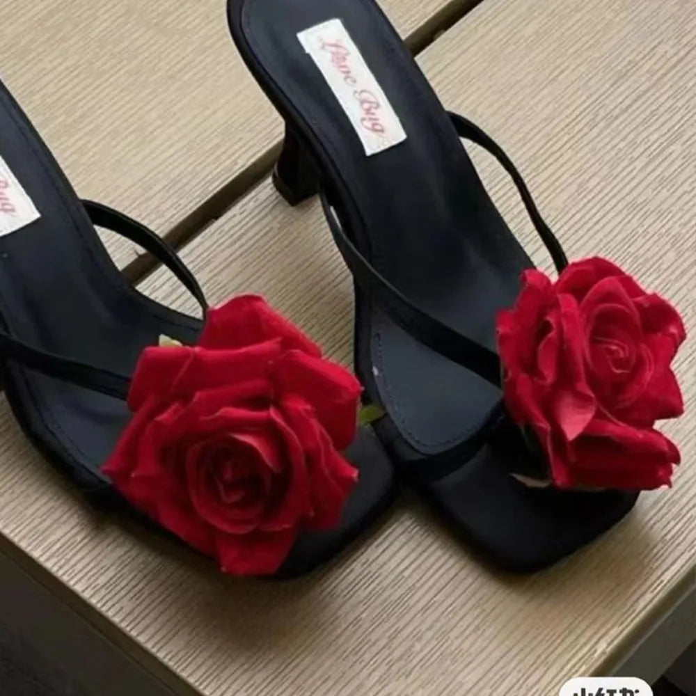 1 Pair Simulation Coloful Thai Fairy Flower Shoe Buckles Personalized Design Orchid Phalaenopsis Shoe Flower Sandals