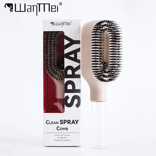 2-in-1 Spray Comb Detangling Hairbrush with Scalp Massager