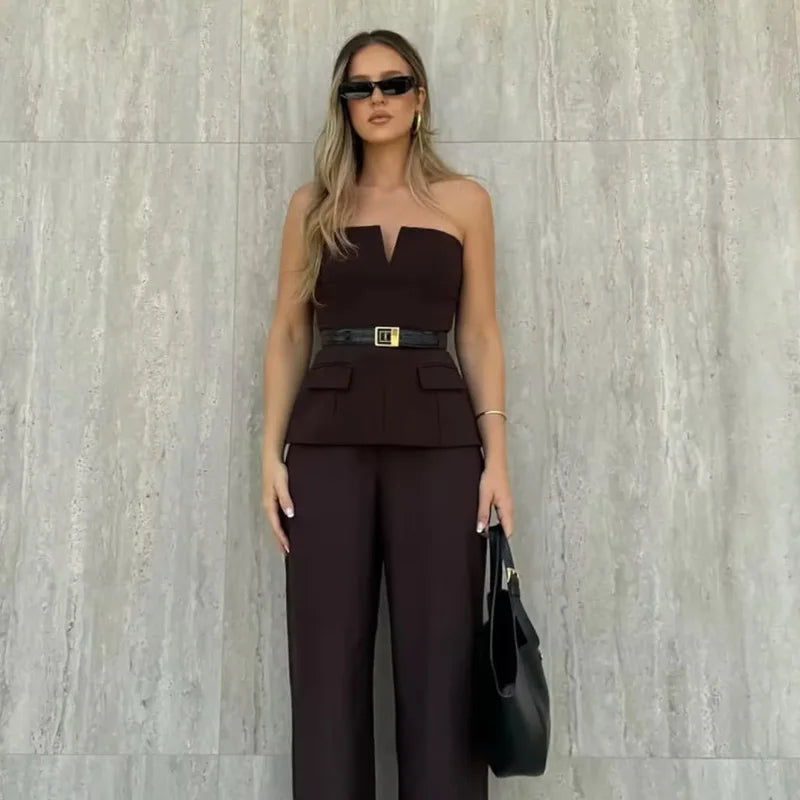 HXAO Tops For Women Strapless Off White Crop Top Woman Summer Corset Tube Tops Sexys Backless Tank Top Sleeveless Solid Tops