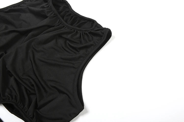 Weird Puss Waistless Chic Dress Women  Metal Trim Sleeveless O-Neck Skinny Elegant Summer Hipster Prom Party Vacation Vestidos