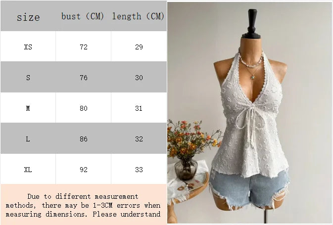 Ladies' Summer V-neck Lace Neck Strap Off Shoulder Leisure Vacation Easter Beach Wear Music Festival Top