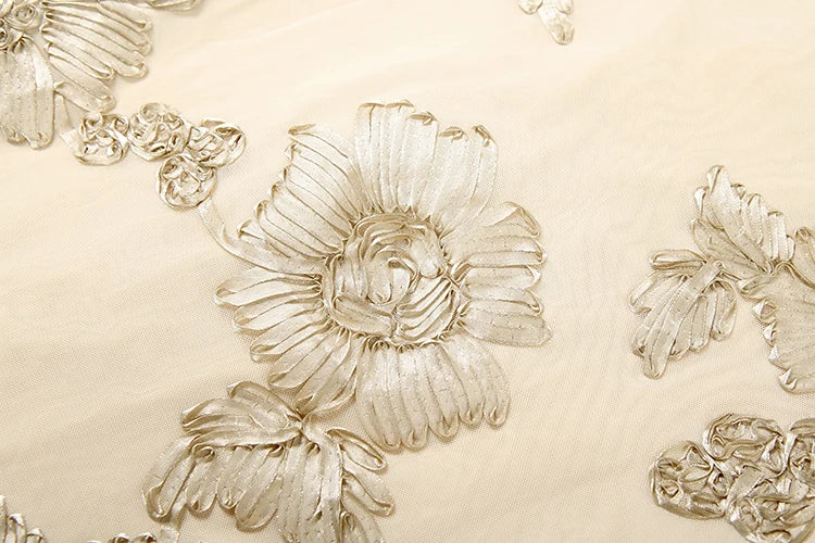 Weird Puss Flower Embroidery Maxi Dress Women Low-Neck Cross Bandage Backless Summer Street New Trend Skinny Elegant Vestidos