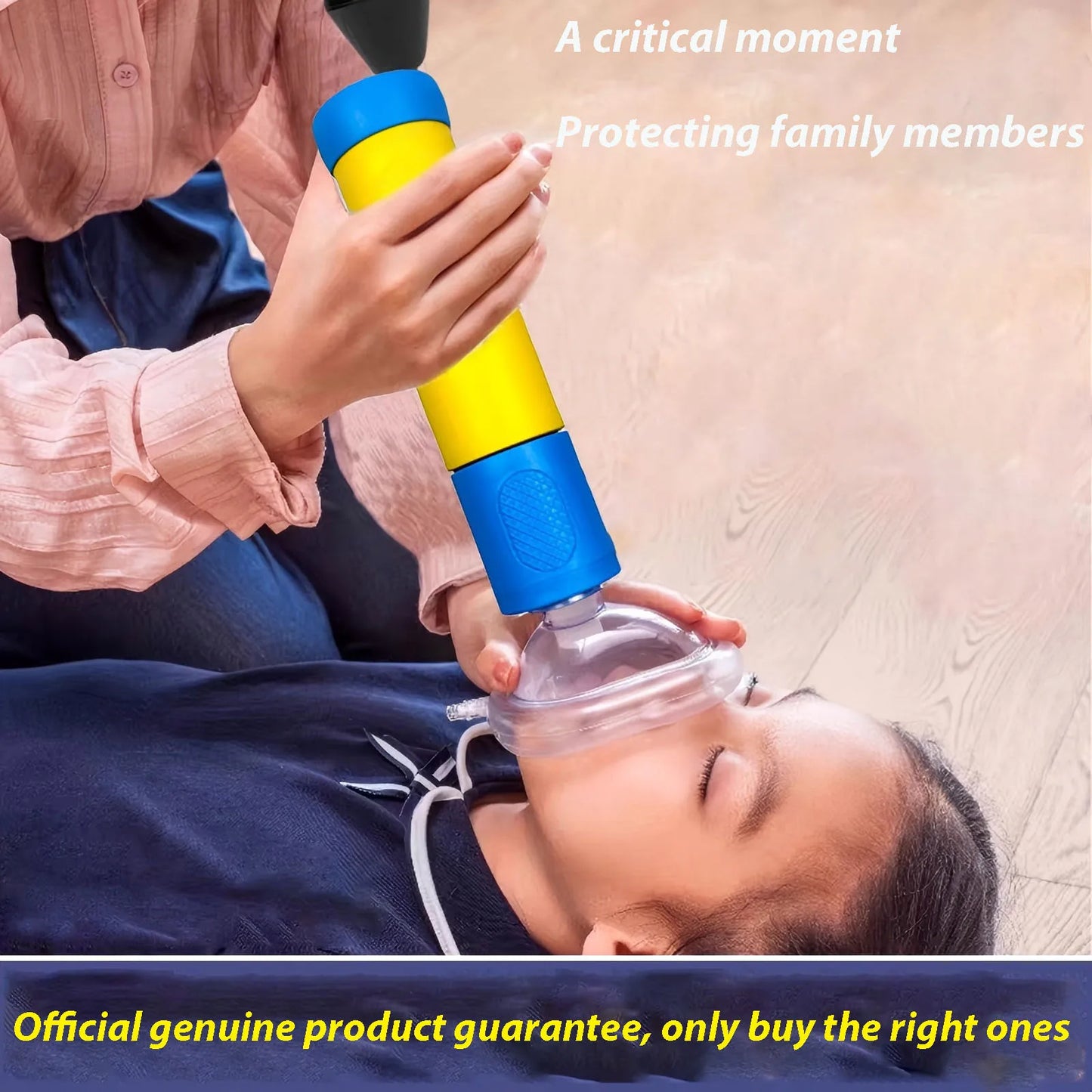 Portable Anti Choking Device Life Saving Suction Vac Anti Asphyxia CPR Training Mask First Aid Kit Adults & Children Home Rescue