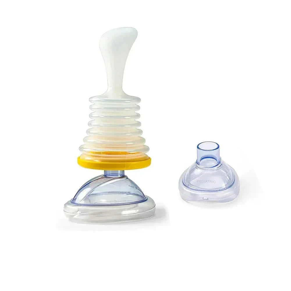 Portable Anti Choking Device Life Saving Suction Vac Anti Asphyxia CPR Training Mask First Aid Kit Adults & Children Home Rescue