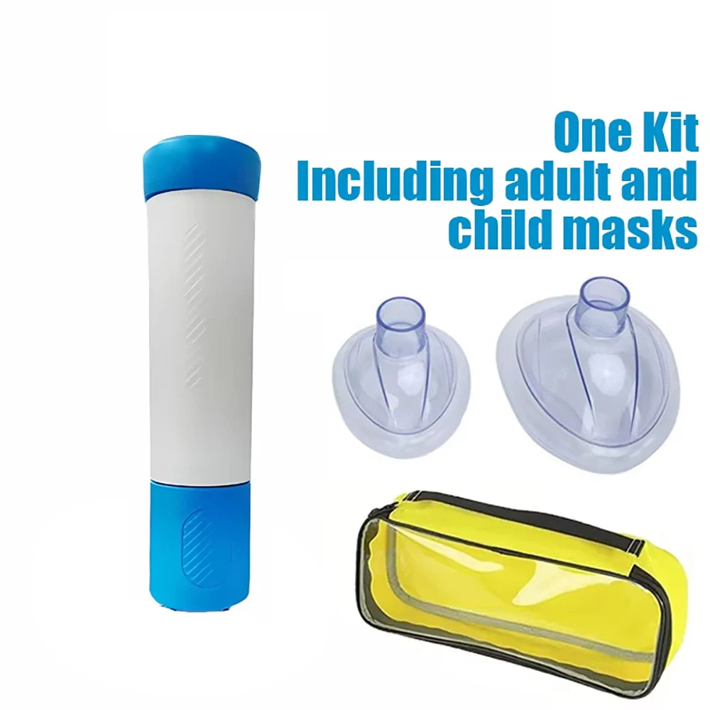 Portable Anti Choking Device Life Saving Suction Vac Anti Asphyxia CPR Training Mask First Aid Kit Adults & Children Home Rescue