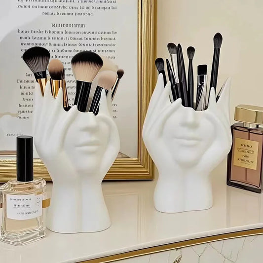 Creative Human Body Art Styling Office Supplies Desktop Multifunctional Storage Pen Holder Makeup Brush Holder Decoration
