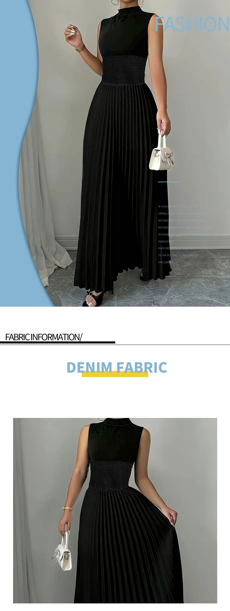 Black Women's Oversized Woven Dress Casual Bohemian Maxi Summer A-Line Long Dress with Pockets Full Length Clothing Black