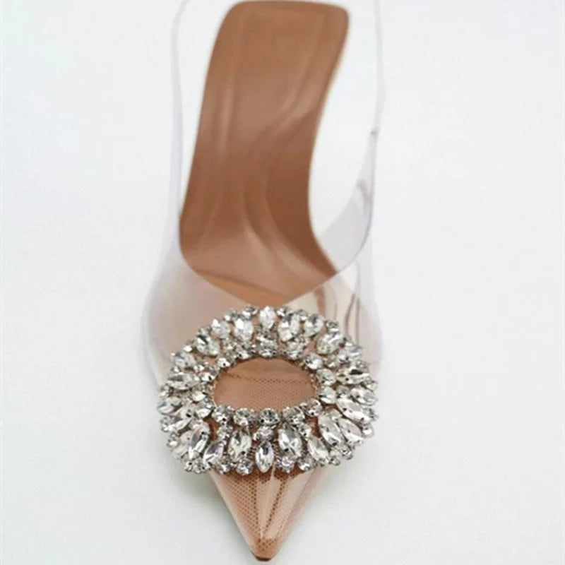 Large 42 Summer Shoes Women New High Heel Sandals Women's Pointed Thin Heels Banquet Simple High Heels Sandals Women
